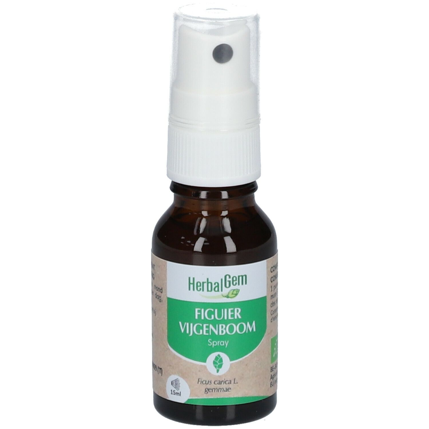 Herbalgem - Figuier Bio - Complément Alimentaire - Extrait De Bourgeon Frais - Pour Digestion - - 15 ml