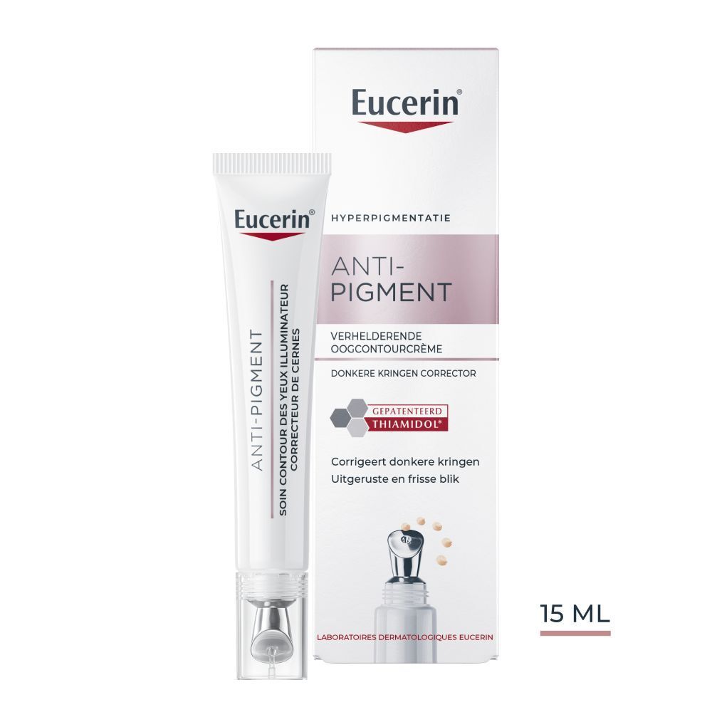 Eucerin Anti-Pigment contour des yeux. Tube et emballage. 15 ml.