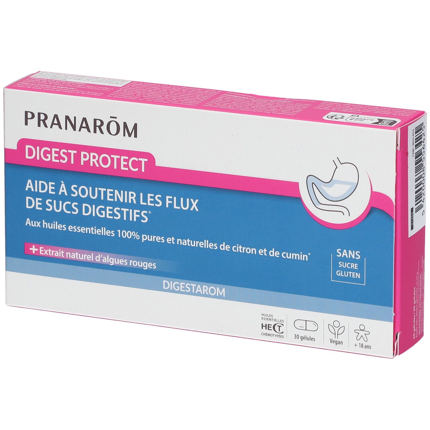 Pranarôm - Digestarom - Digest Protect - Soutient Les Flux De Sucs Digestifs - Huiles Essentielles D