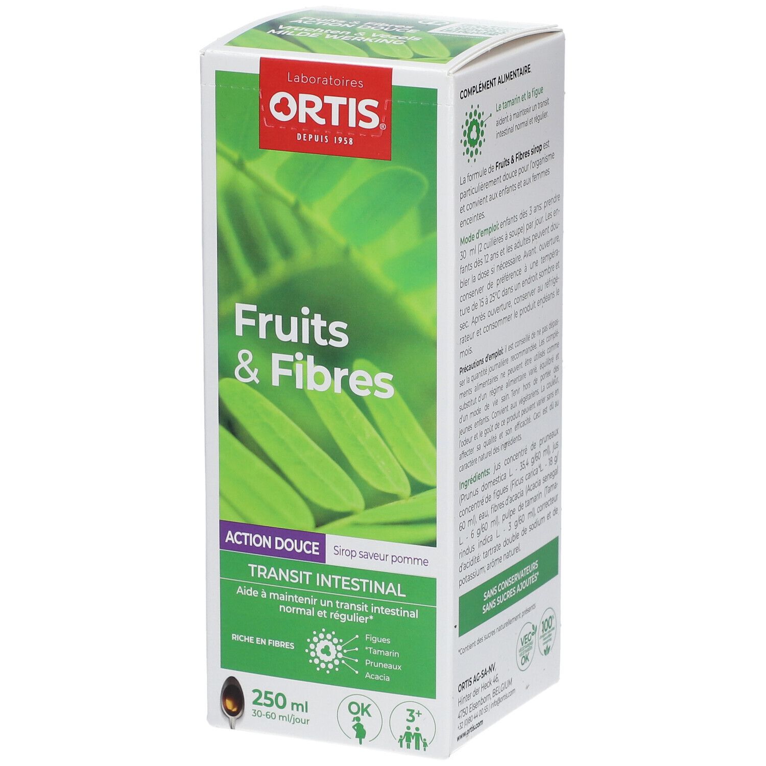 Ortis® Fruits & Fibres Action Douce Goût de Pomme