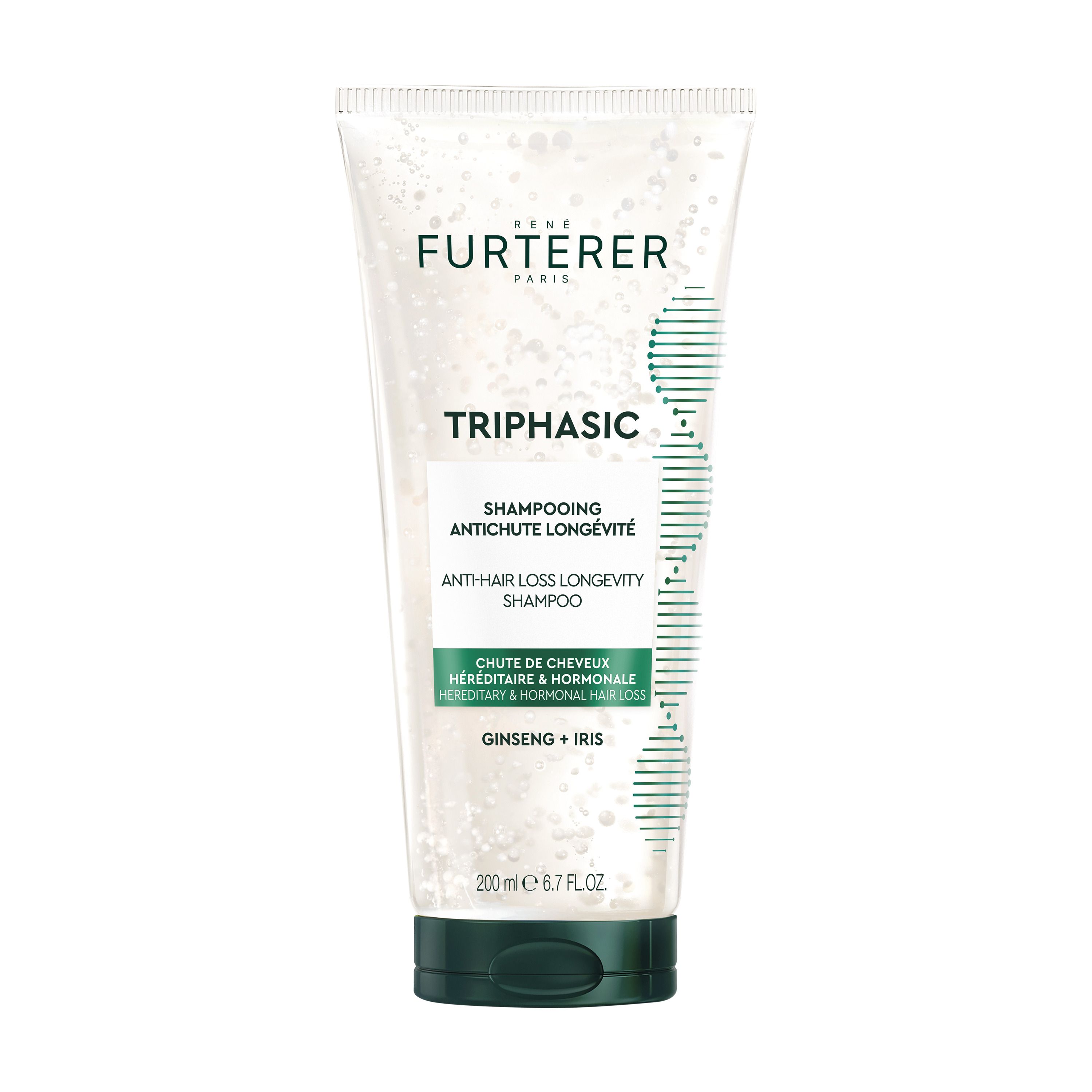 René Furterer Triphasic Shampooing Antichute Longévité | chute de cheveux héréditaire & hormonale
