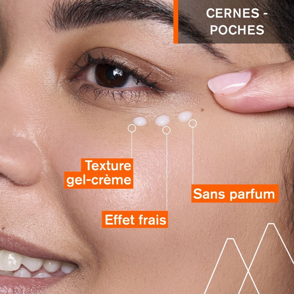 Gros plan visage avec URIAGE DÉPIDERM. Texture gel-crème, sans parfum, effet frais.