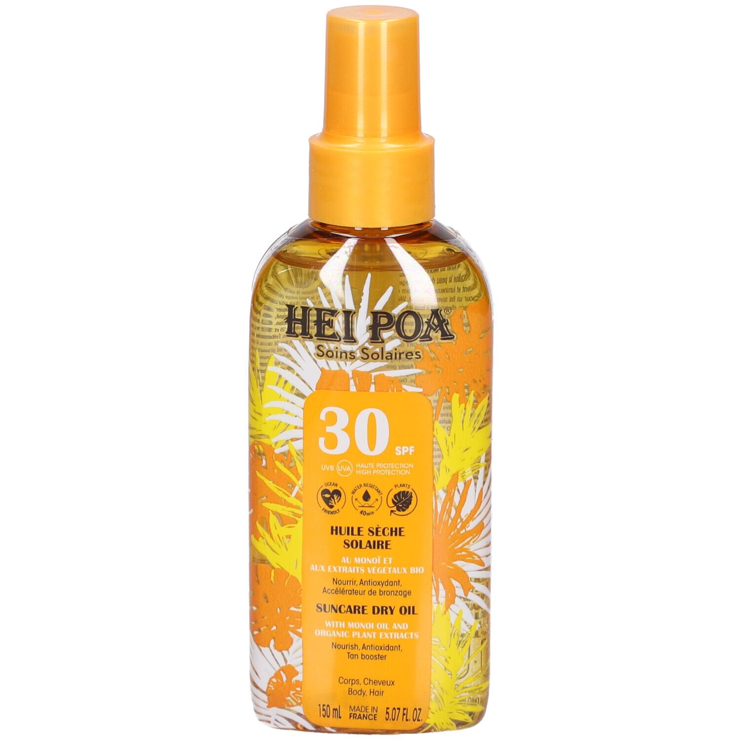 Hei Poa Olio Solare SPF30 per Pelle Secca