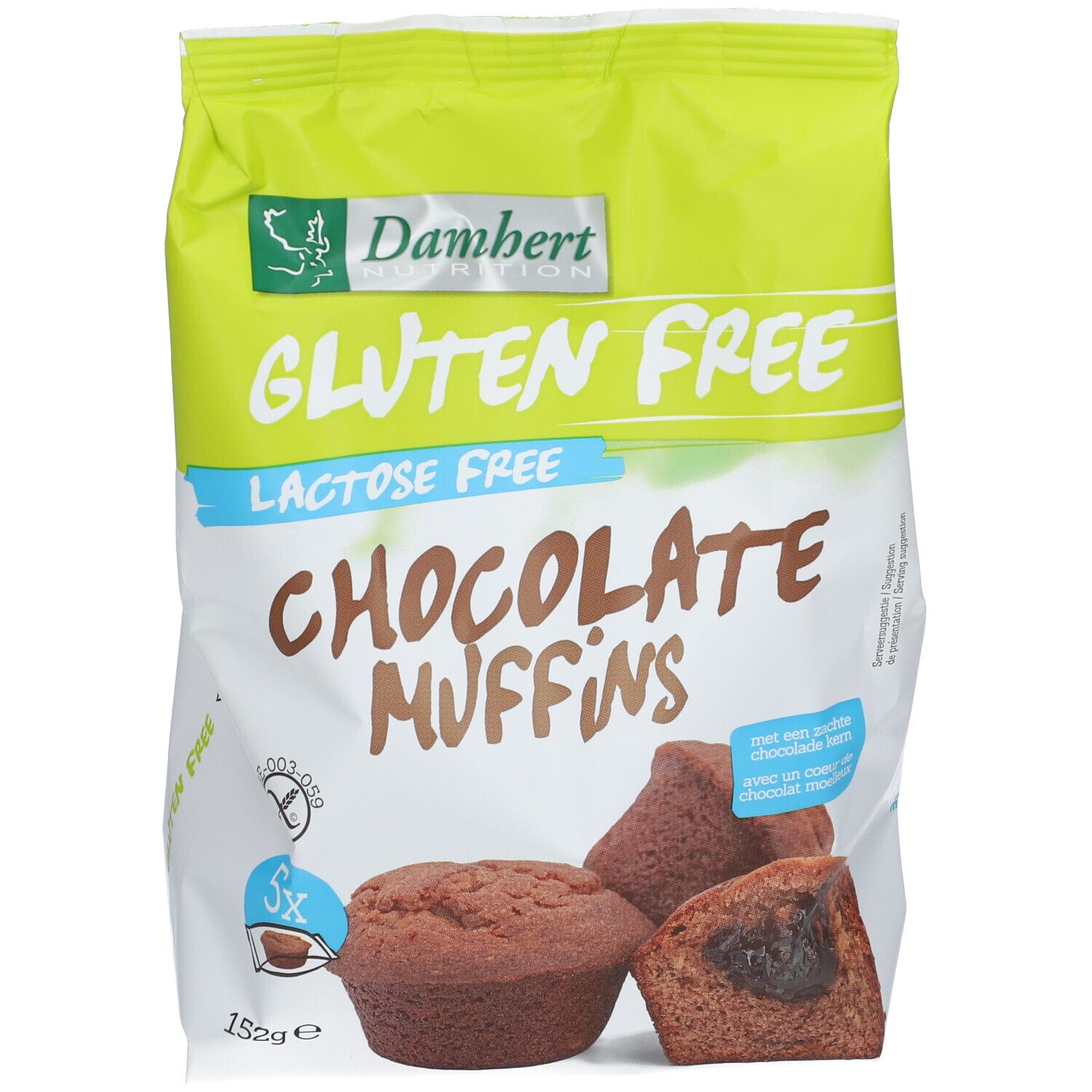 Damhert Muffins au chocolat sans gluten