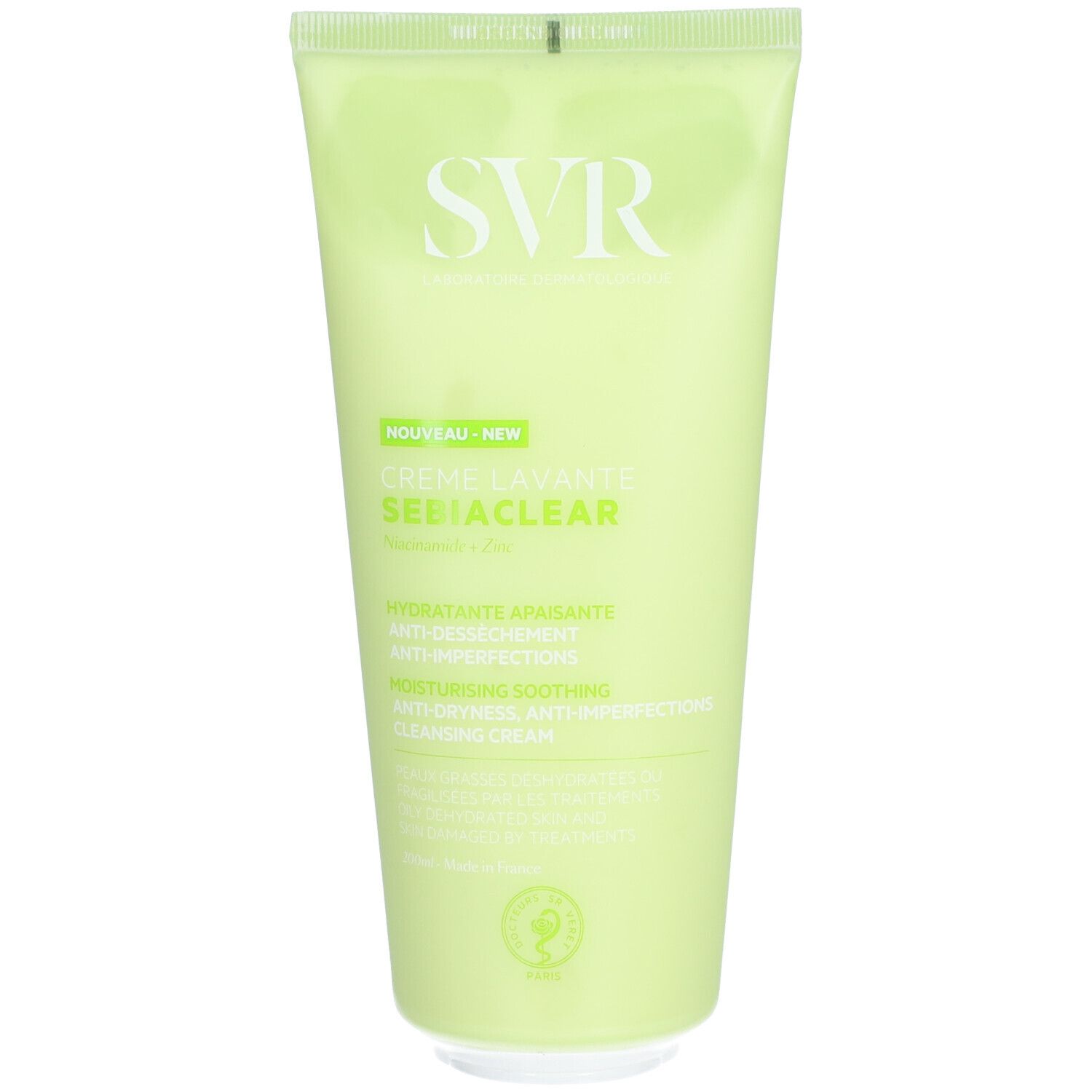 SVR Sebiaclear Reinigingscrème 200 ml Creme
