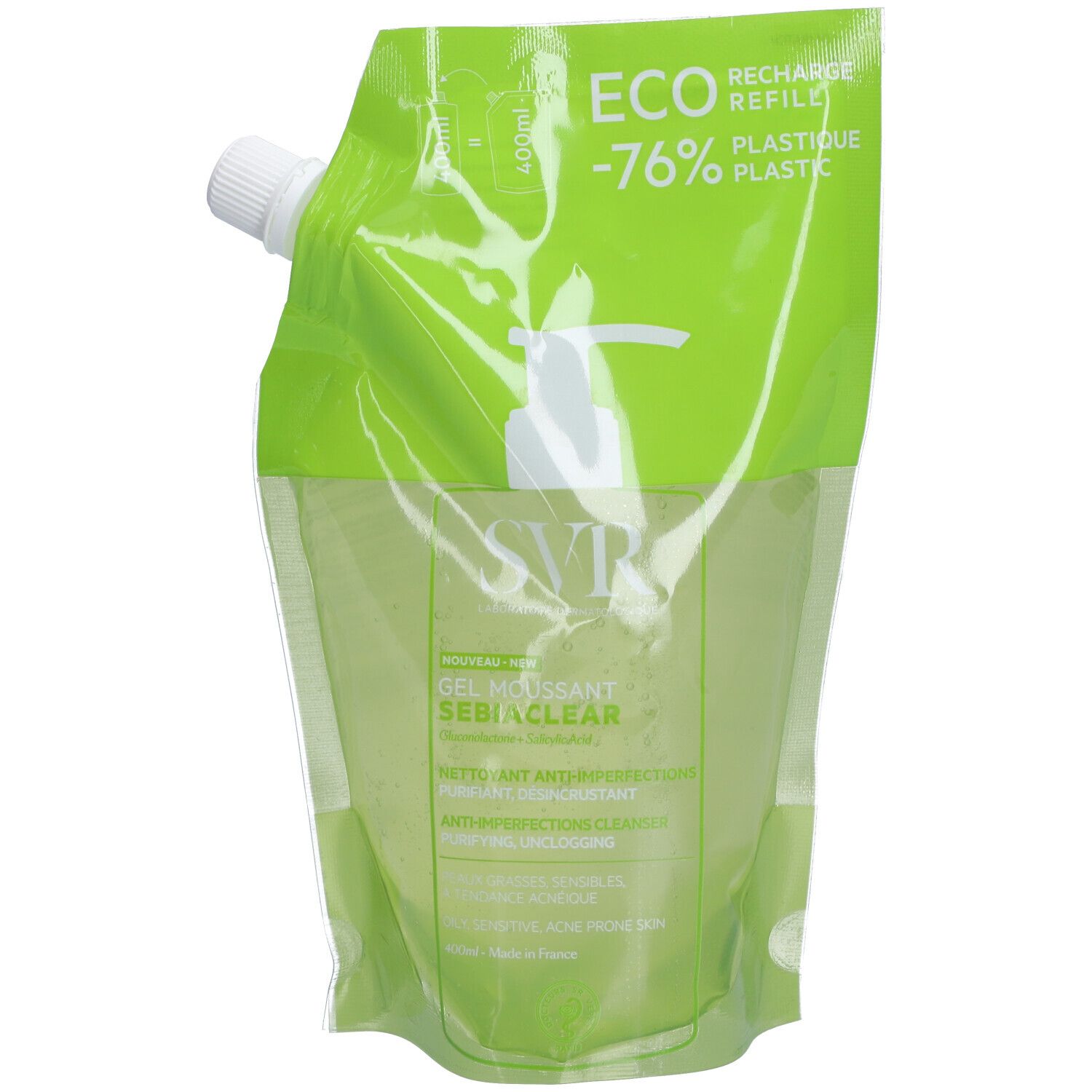 SVR Sebiaclear Schuimende Gel Refill 400 ml
