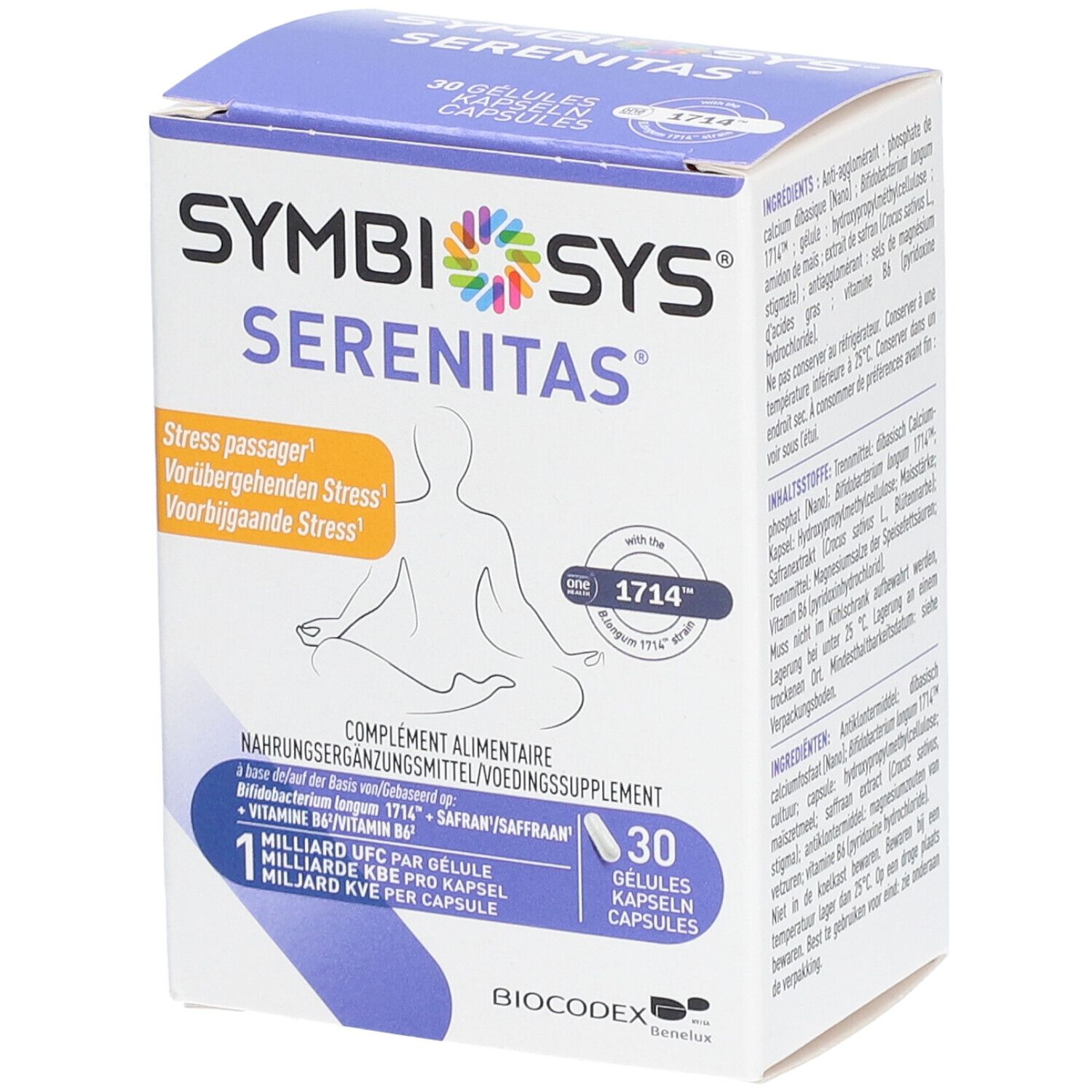 Symbiosys® Serenitas® Voorbijgaande Stress 30 Capsules