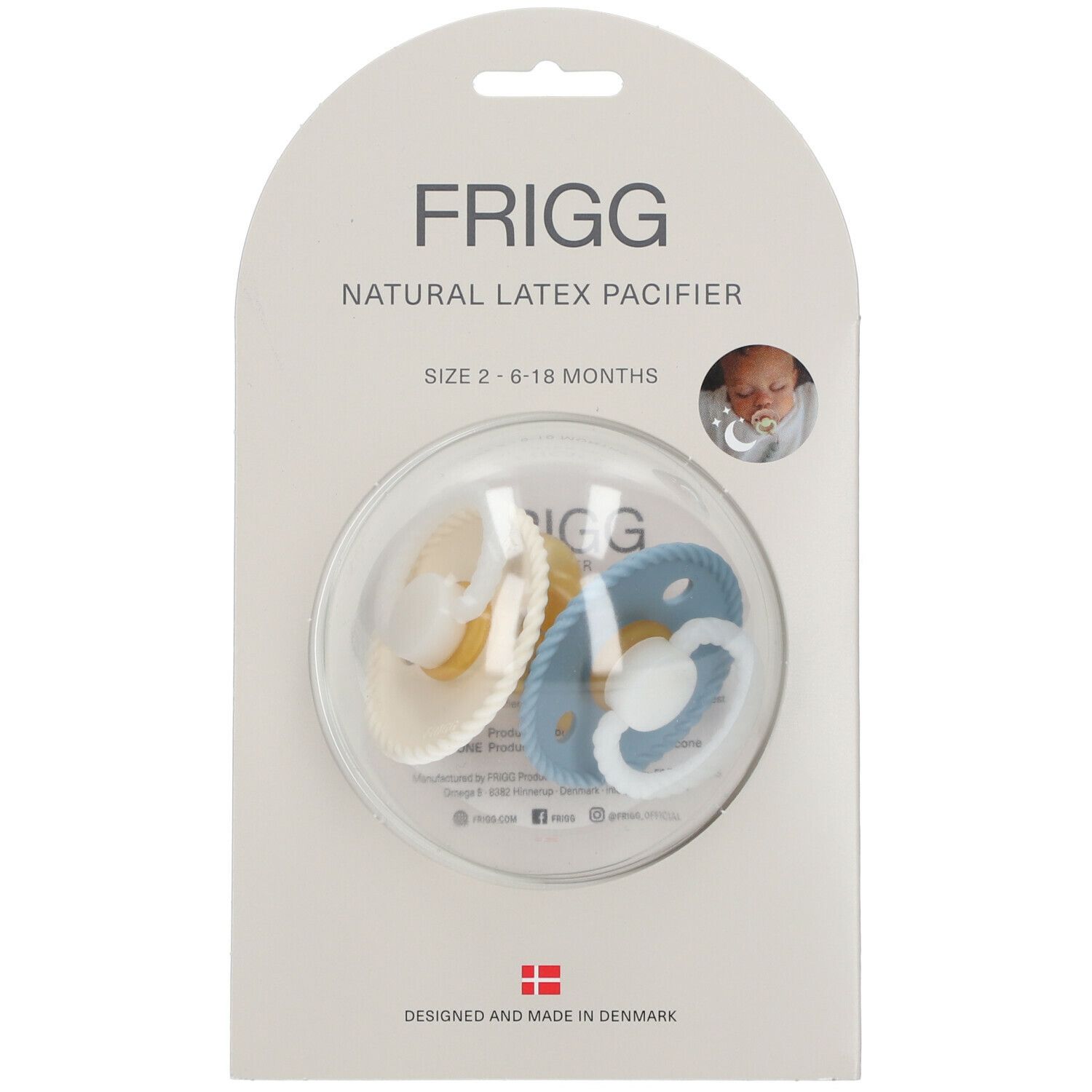 Frigg Rope Tétine naturel en latex taille 2 6-18 mois