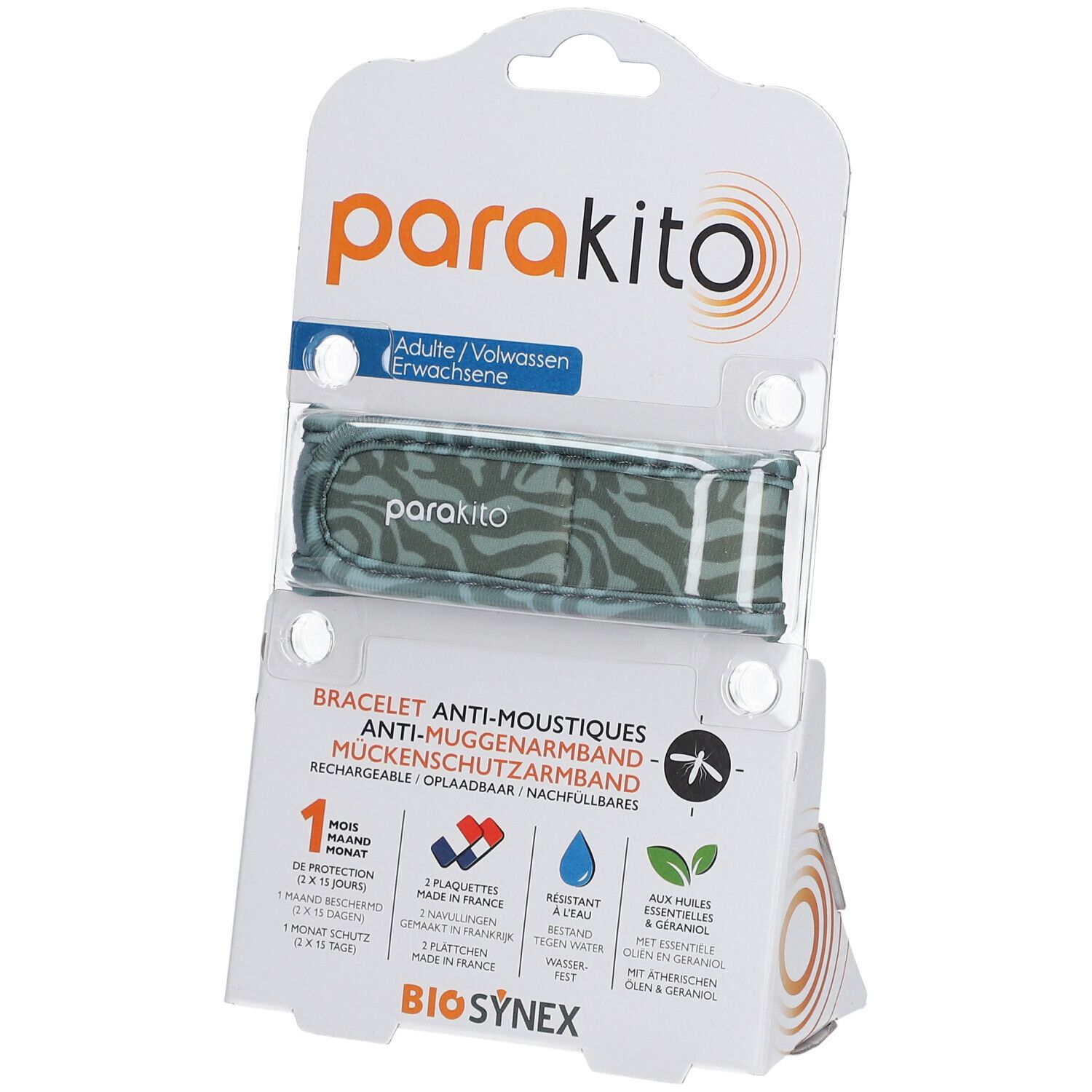 ParaKito Bracelet Anti-Moustiques Adulte Camouflage 1 bracelet(s)
