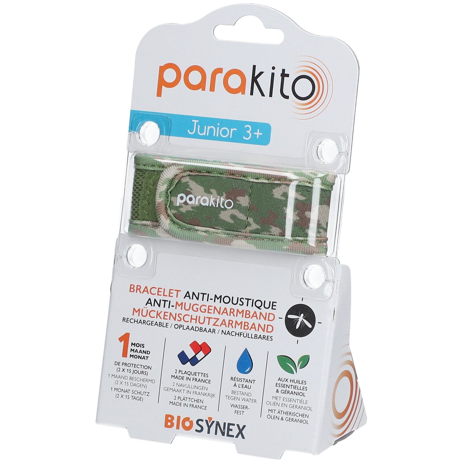 ParaKito Bracelet Anti-Moustiques Junior 3+ Camouflage 1 bracelet(s)