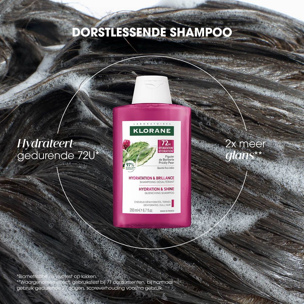 Klorane Cactusvijg Hydraterende shampoo Hydratatie & Glans | Dof haar
