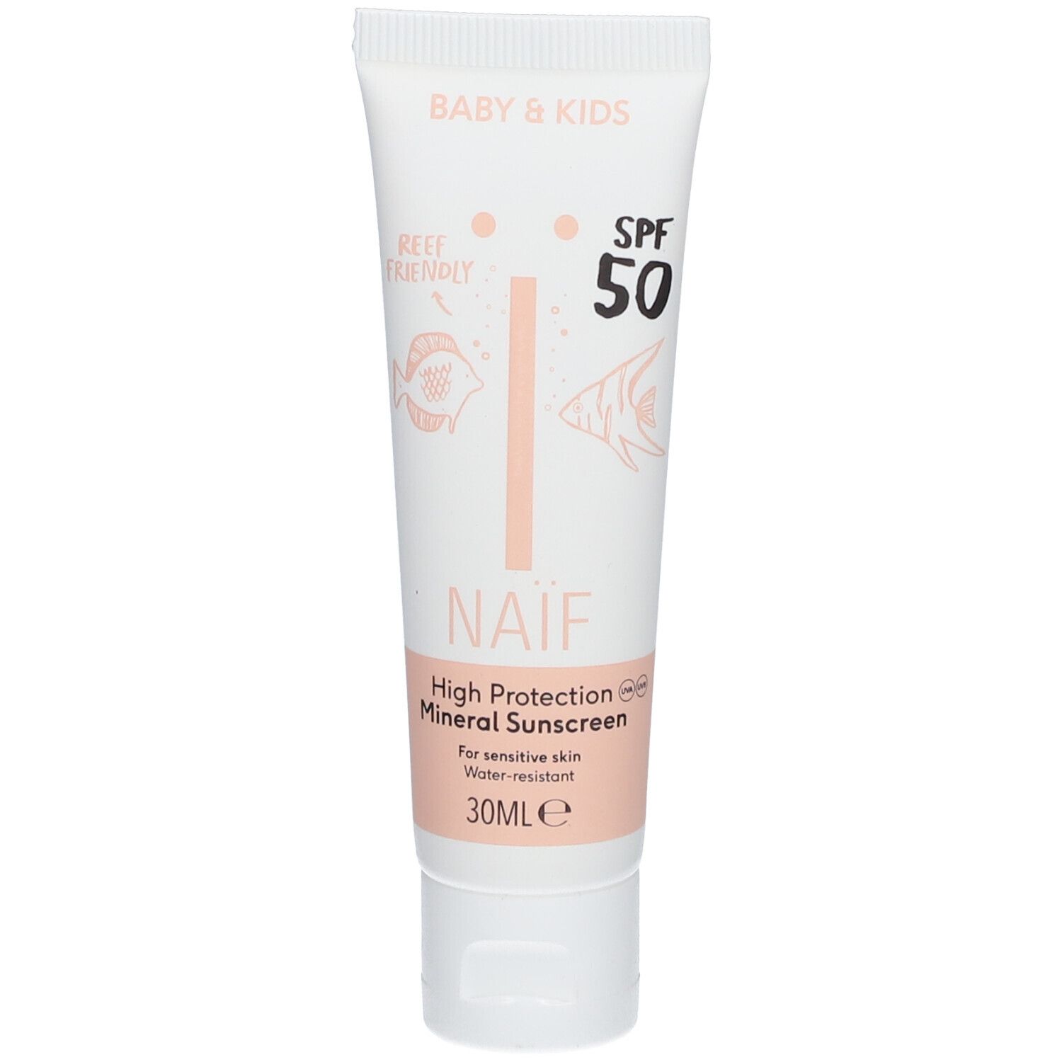 Naïf Baby & Kids Mineral Sunscreen Crème Solaire Spf50