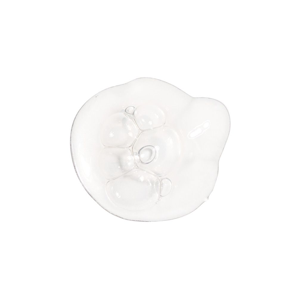 Heldere vloeistof met belletjes. Close-up.