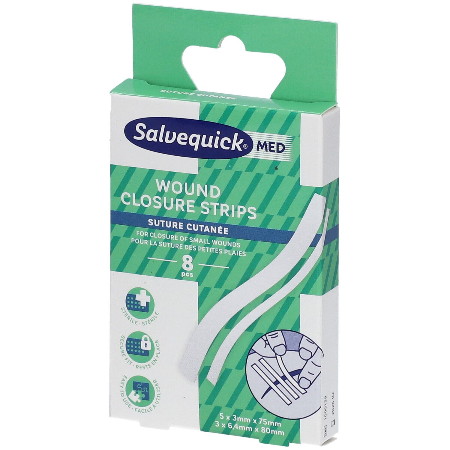Salvequick Med Wound Closure Strips