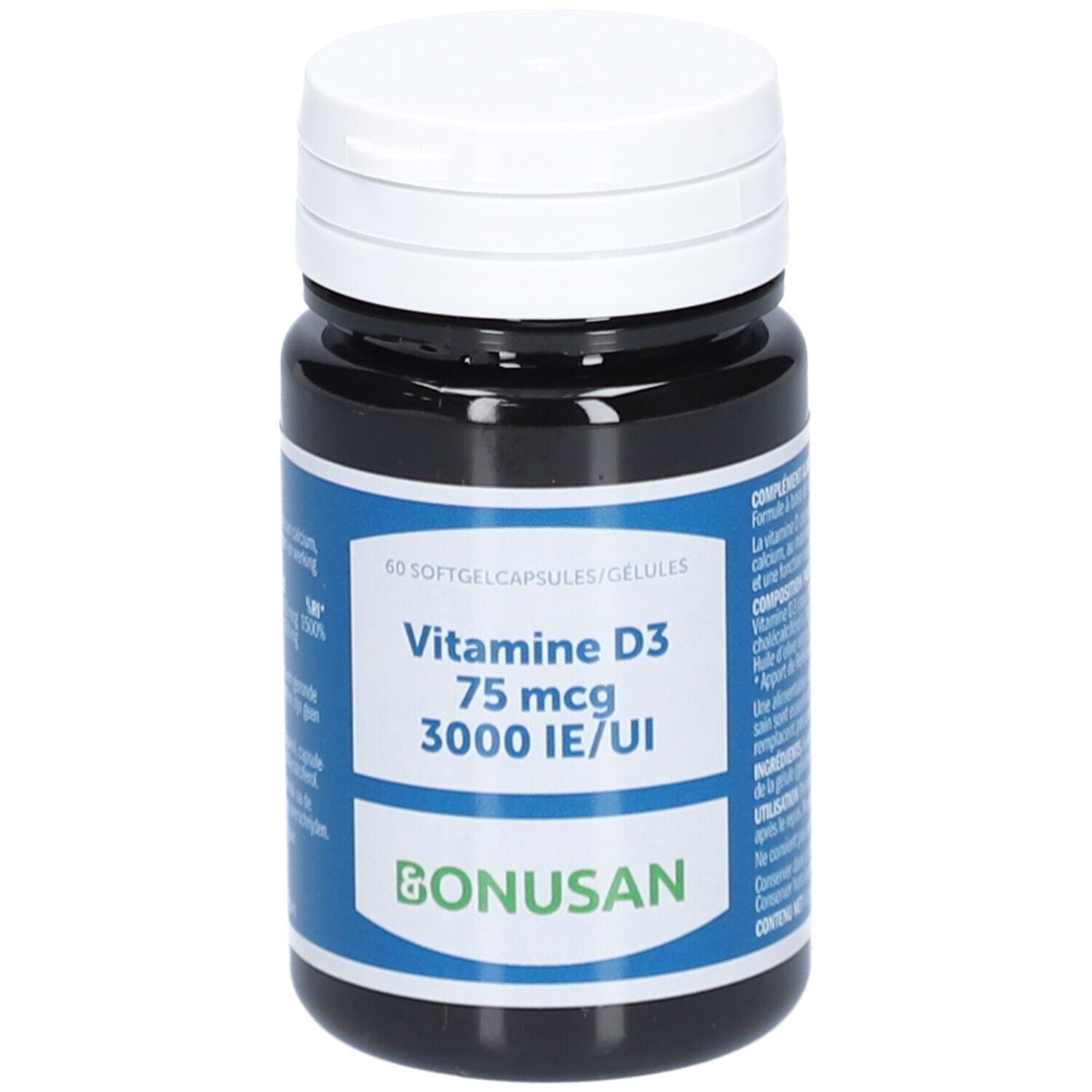 Bonusan Vitamine D3 75 mcg / 3000 IE 60 Capsules