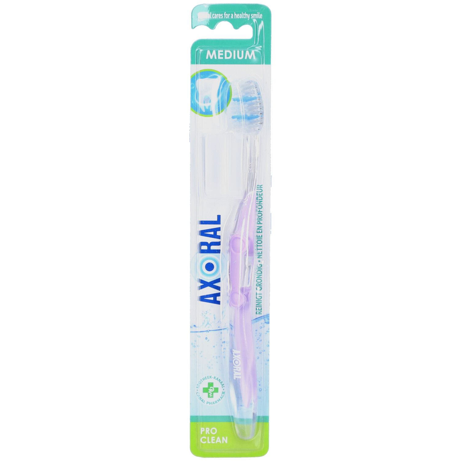 Axoral Pro-clean Tandenborstel Medium 1 St Zahnbürste