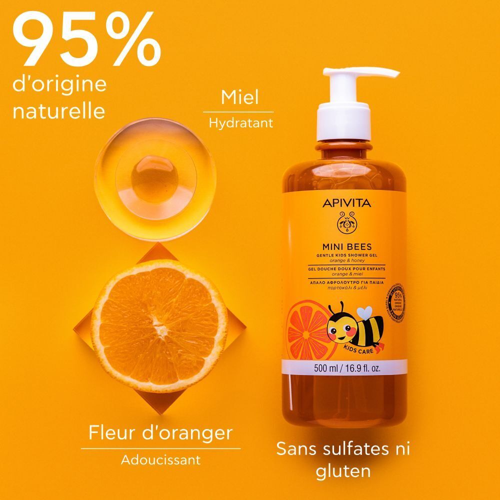 Apivita Mini Bees Gel Douche Doux pour Enfants