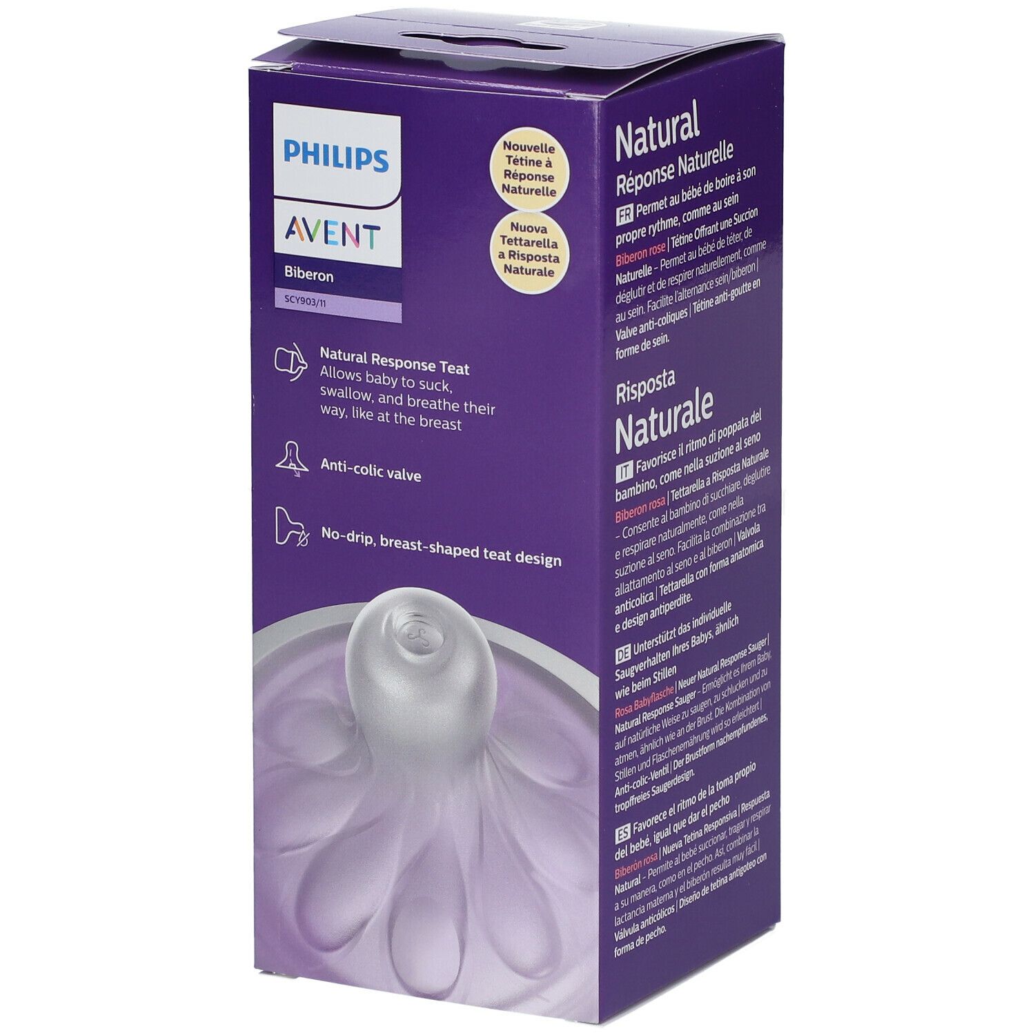 PHILIPS Avent Natural Response Babyflasche mit natürlicher Reaktion 260 ml SCY903/11