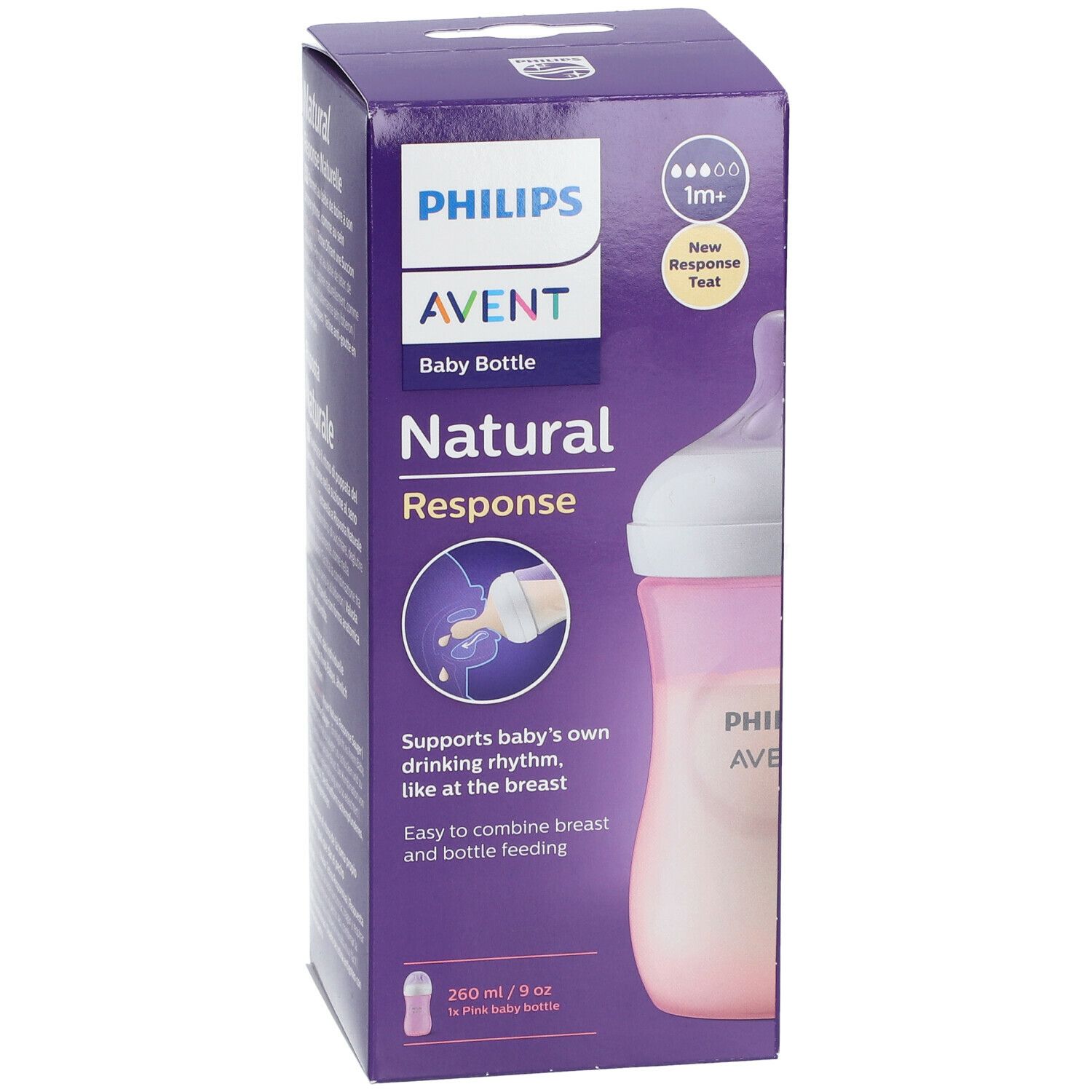 PHILIPS Avent Natural Response Babyflasche mit natürlicher Reaktion 260 ml SCY903/11