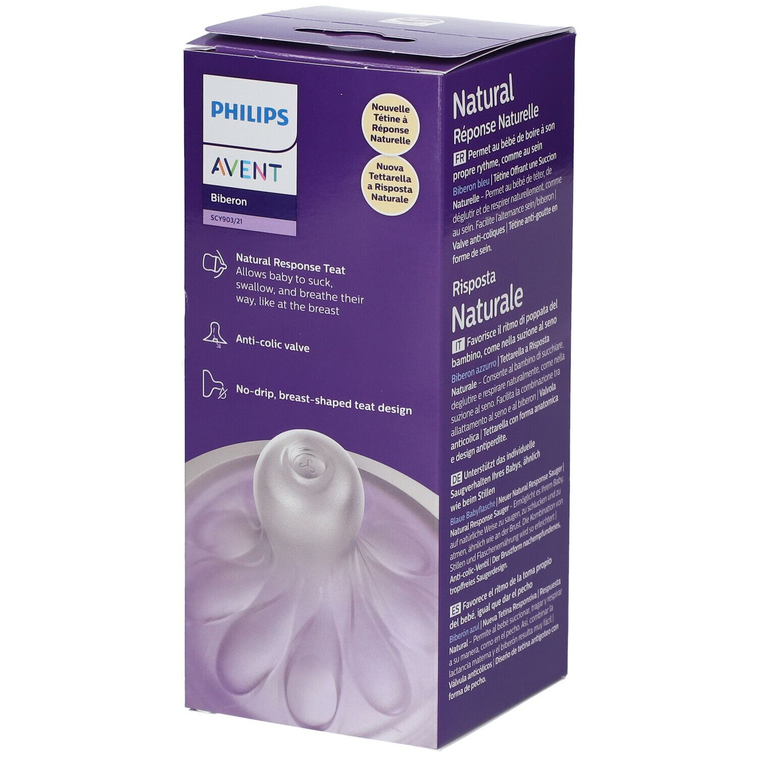 PHILIPS Avent Natural Response Babyflasche mit natürlicher Reaktion 260 ml SCY903/21