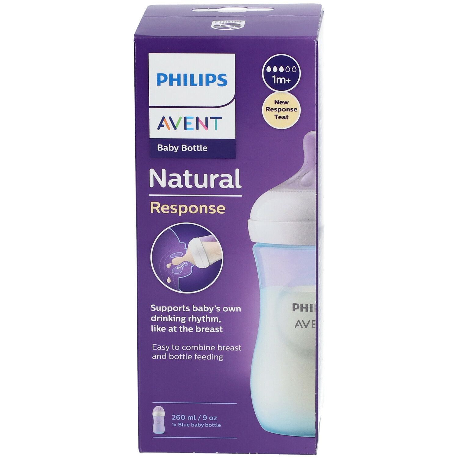 PHILIPS Avent Natural Response Babyflasche mit natürlicher Reaktion 260 ml SCY903/21