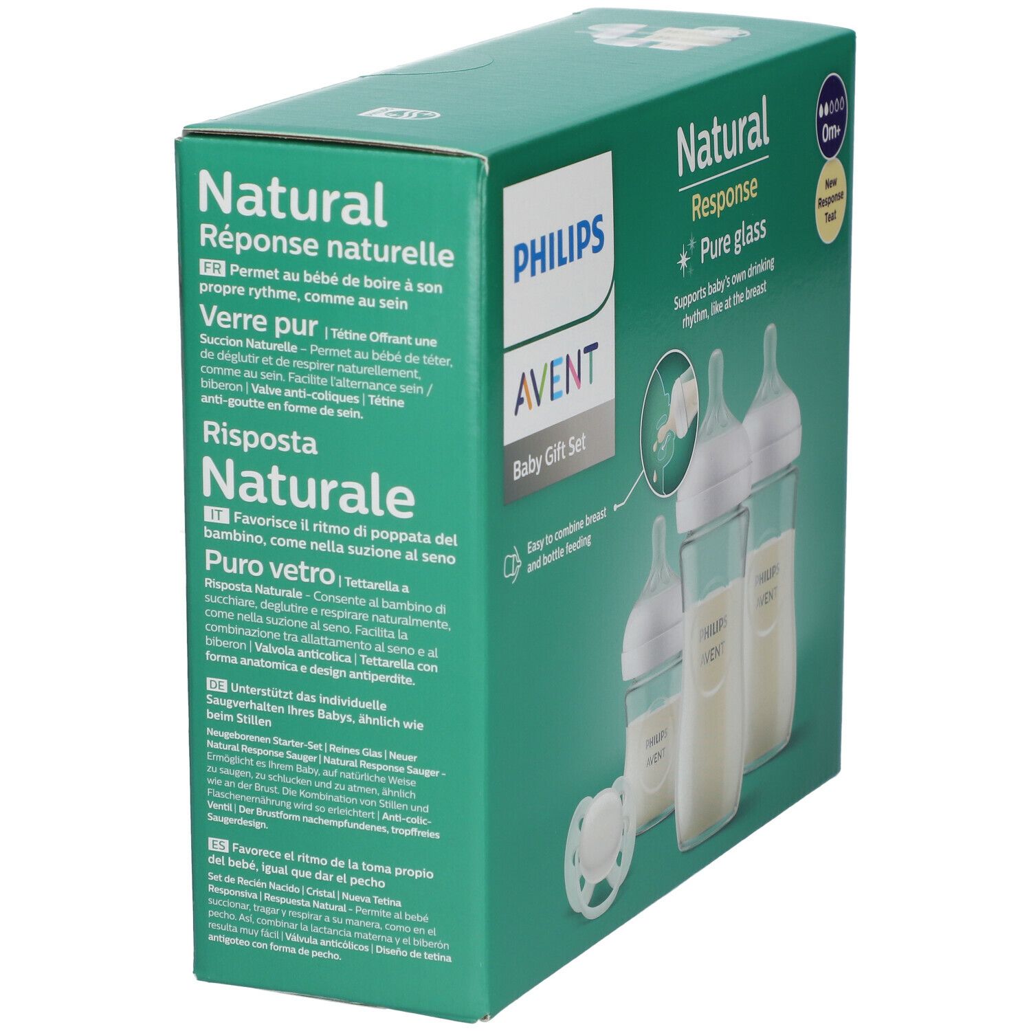 Philips Avent Natural Response Glazen Gift Set Scd878/11 1 St Kombipackung