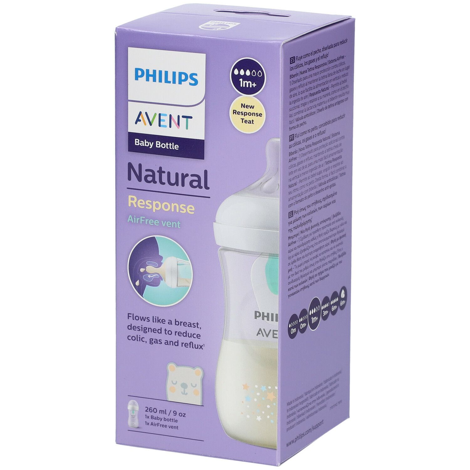 Philips Avent Natural Response Biberon Valve AirFree 260 ml Scy673/82