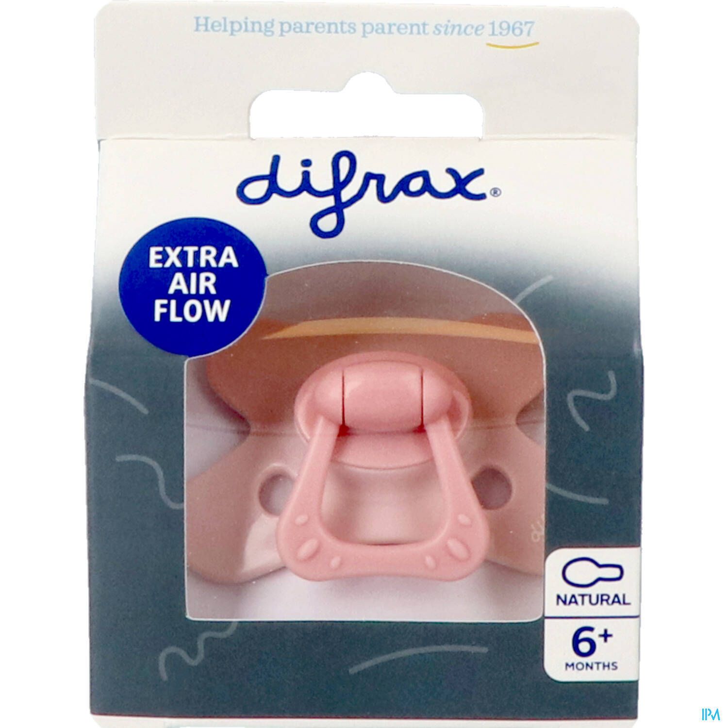 Difrax Tétine édition spéciale Natural Pink Opal 6m+