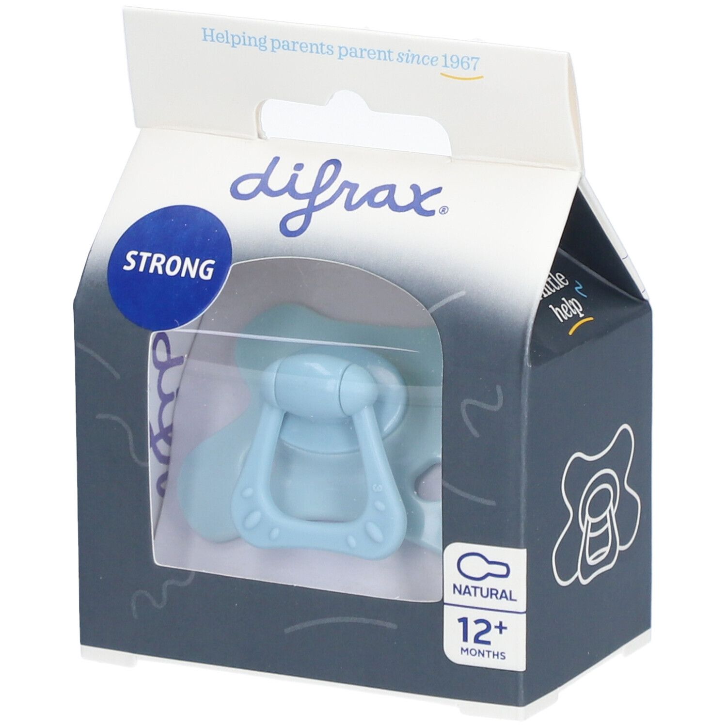 Difrax Tétine édition spéciale topaze bleue naturelle 12m+