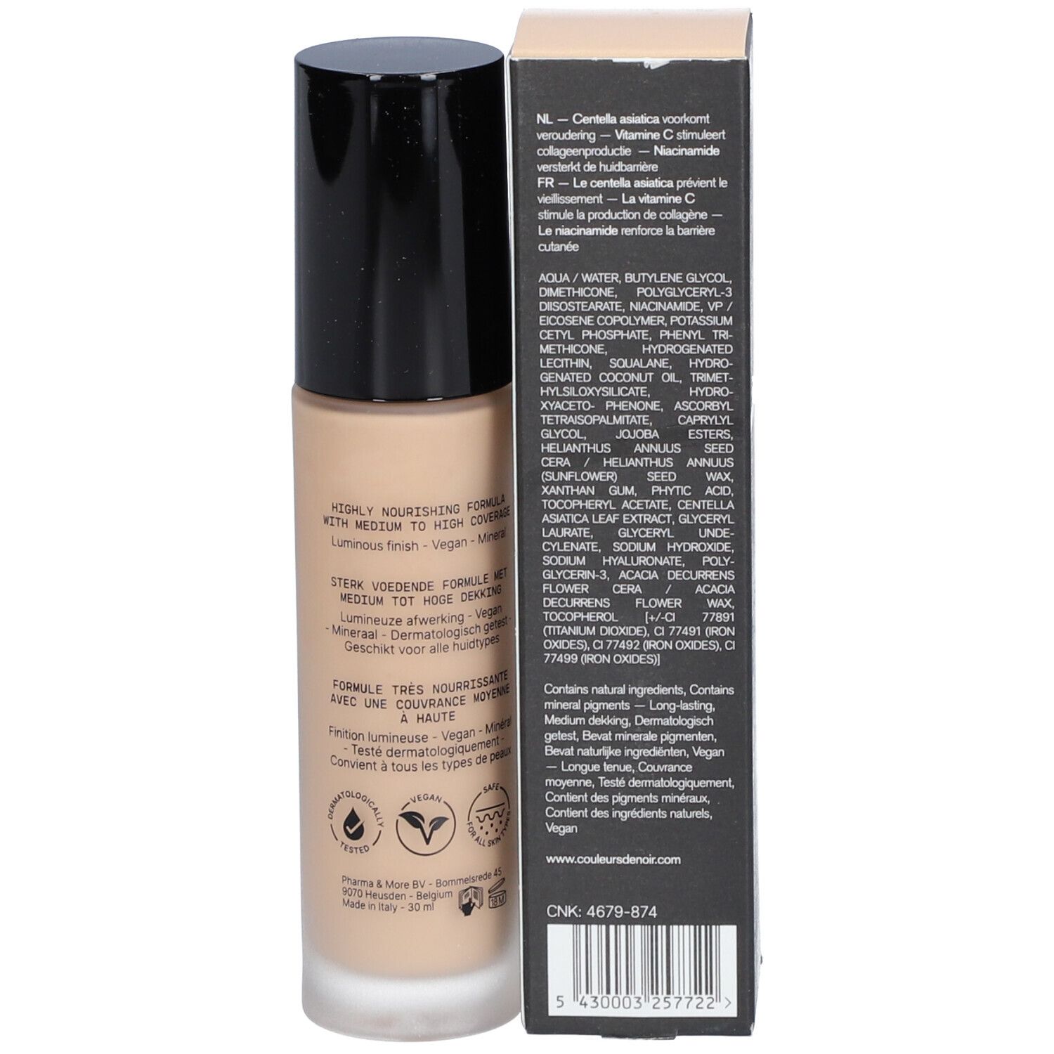 Farben Von Schwarz Fusion Glow Foundation 02