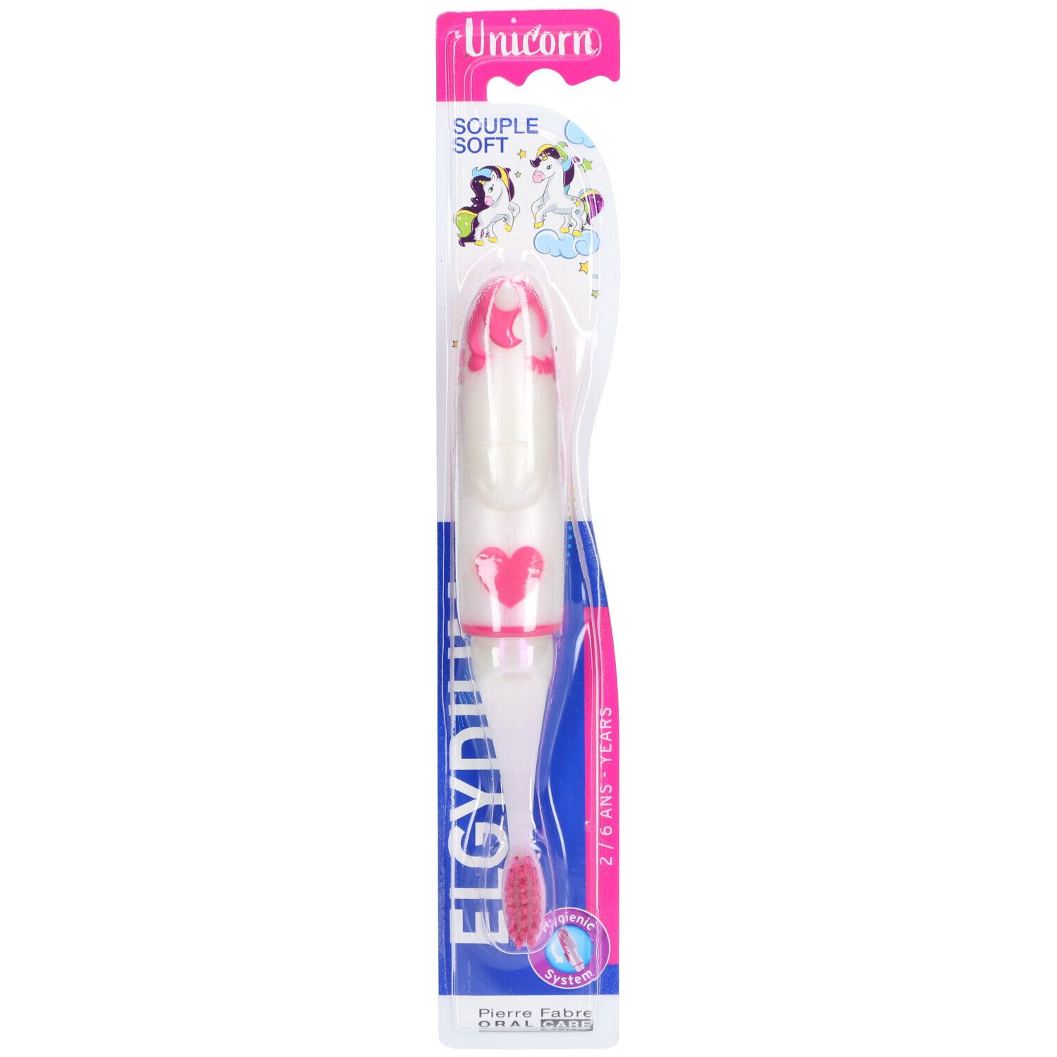 Elgydium Unicorn Tandenborstel Soft 2-6 Jaar 24,3x4,3x3 cm Zahnbürste