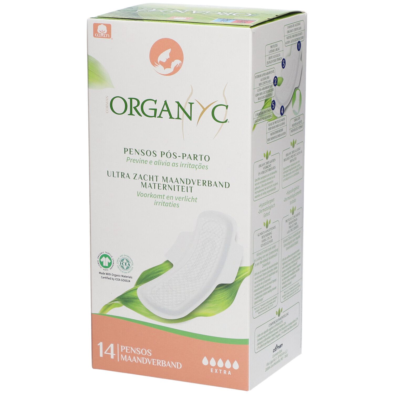 Organyc® Serviettes Maxi Douceur Maternité