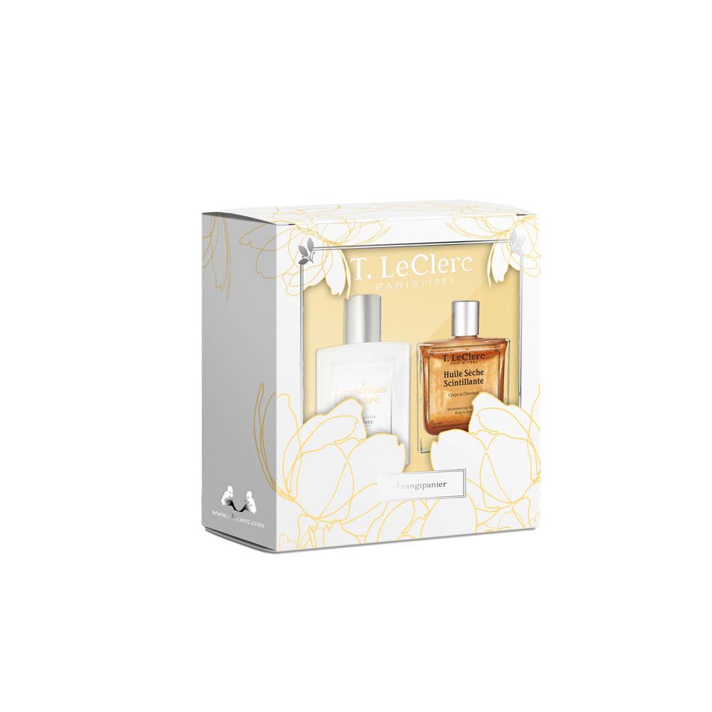 T. LeClerc Le Parfum Poudre Frangipanier + Huile sèche scientillante