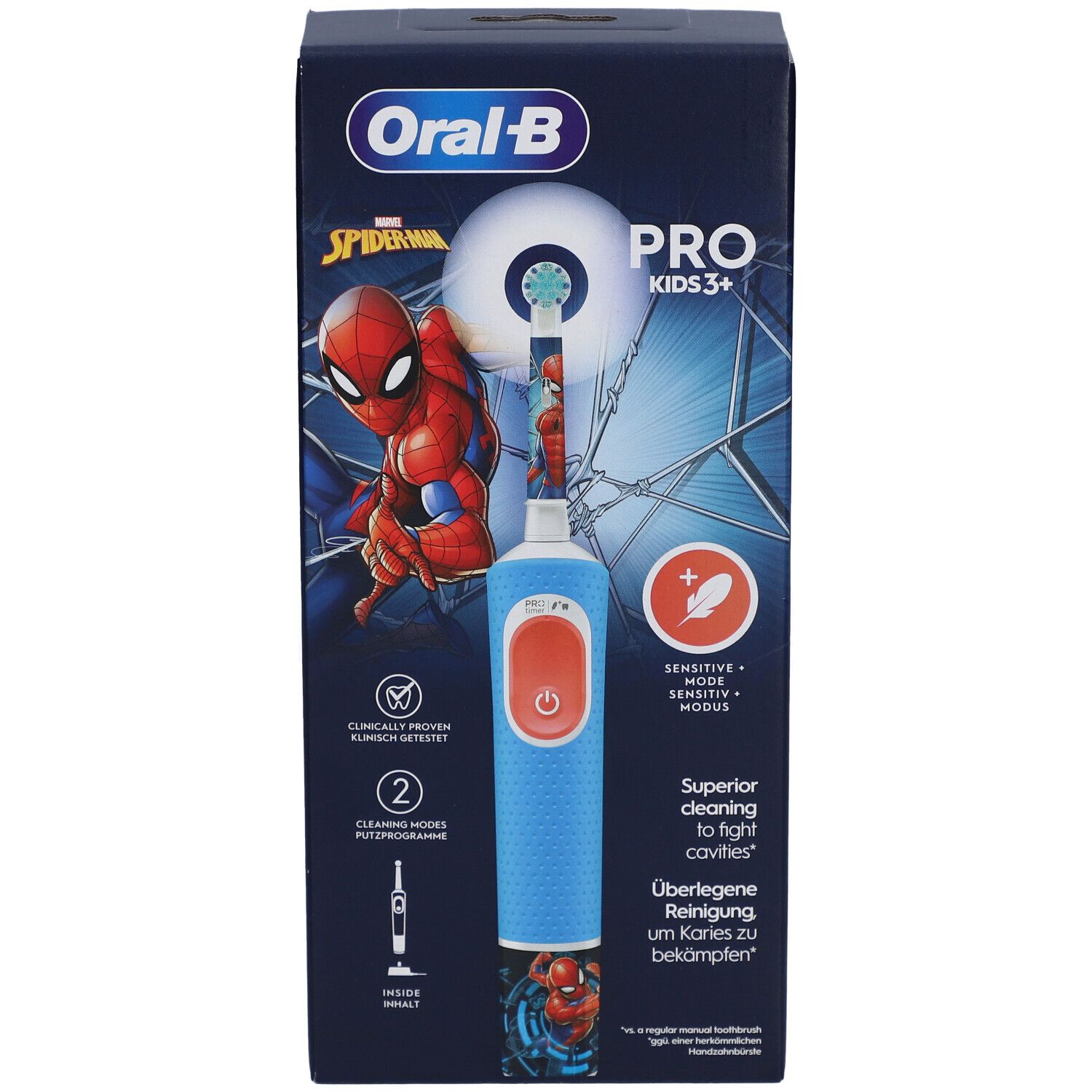 Oral-B - Elektrische Zahnbürste "Vitality Pro - Kids" Spiderman