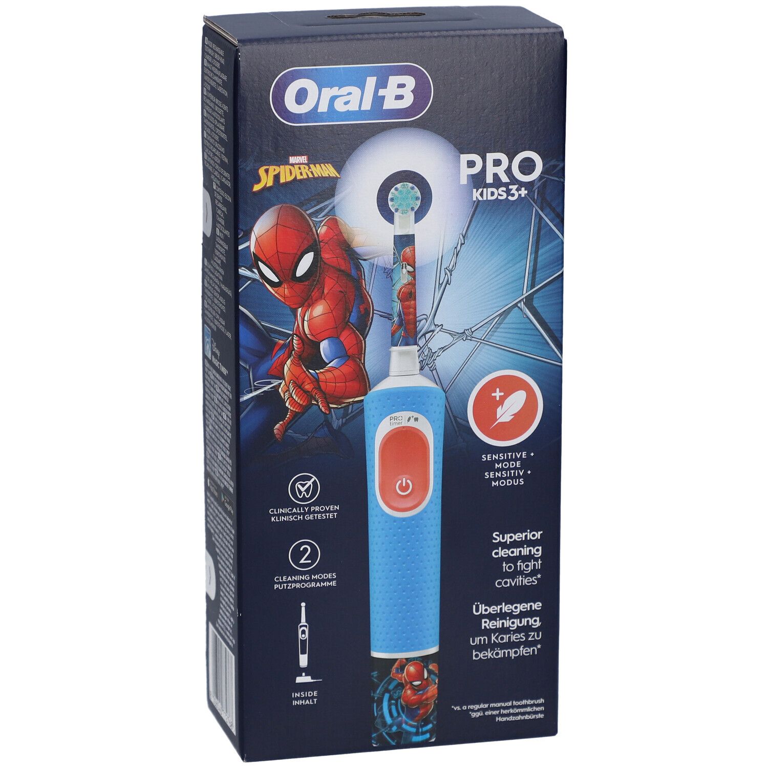 Oral-B - Elektrische Zahnbürste "Vitality Pro - Kids" Spiderman