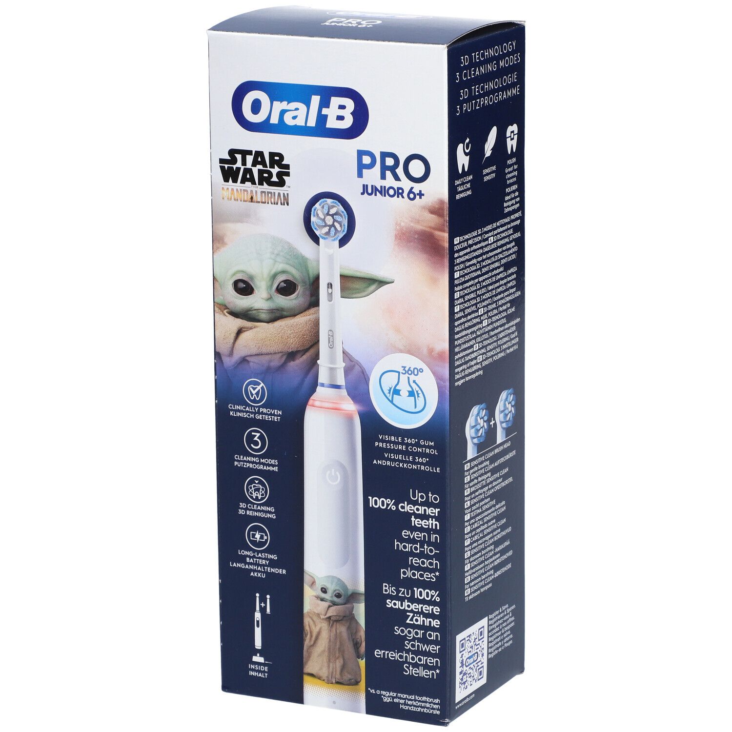 Oral-B - Elektrische Zahnbürste "Pro - Junior" Grogu/Starwars