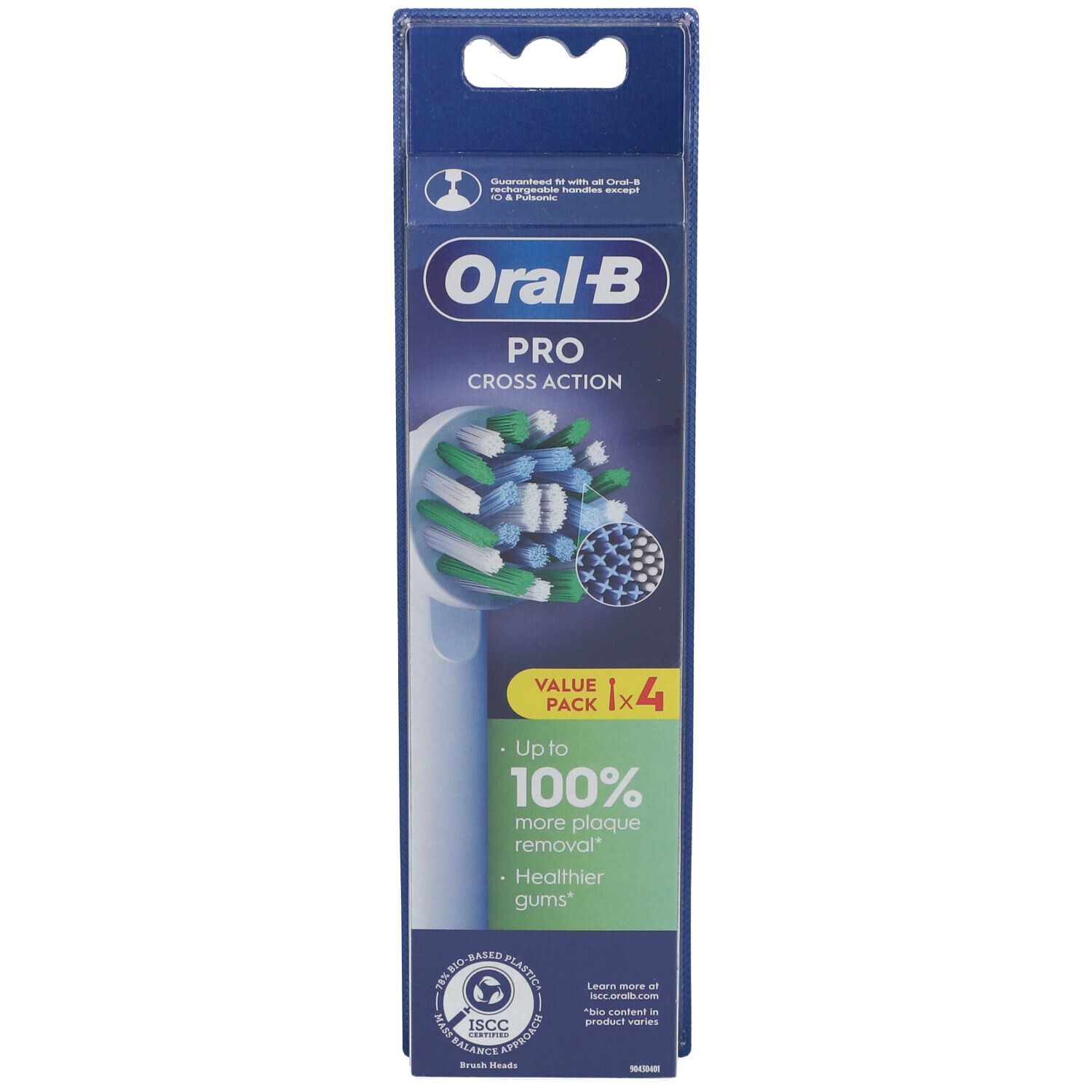 Oral-B Pro Cross Action Têtes de brosse de rechange x4