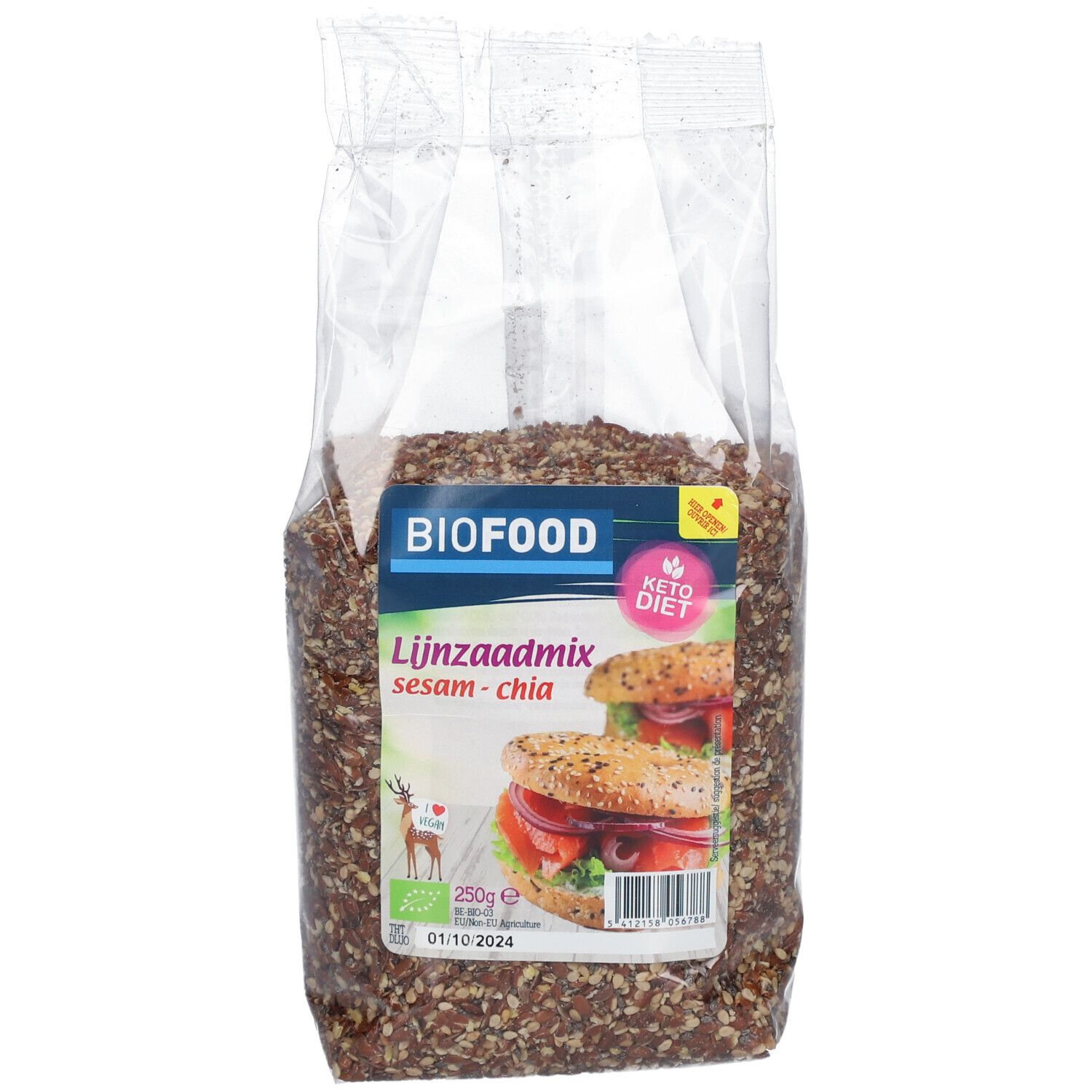 Biofood Mélange de Graines de Lin Sésame-Chia 250 g