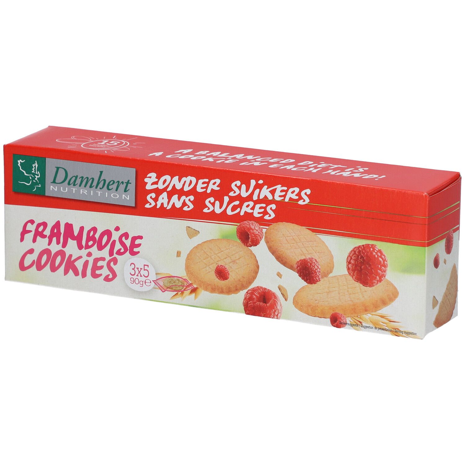 Damhert Cookies Framboise sans sucre