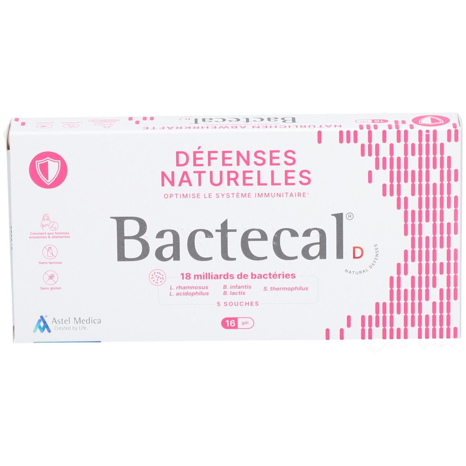 Bactecal D Packung mit 16 Beuteln, für natürliche Abwehrkräfte und das Immunsystem.