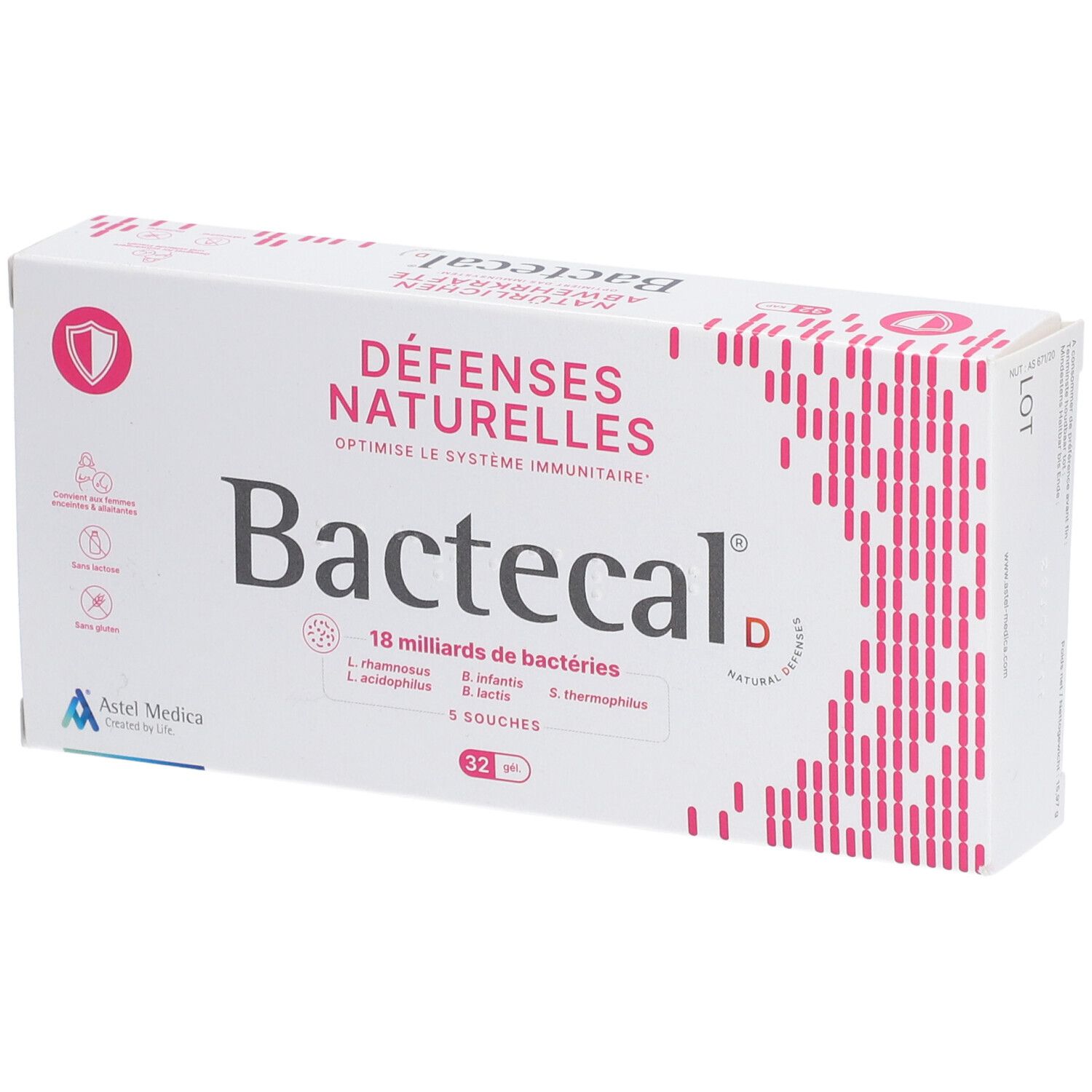 Bactecal D Packung mit 32 Beuteln für das Immunsystem und die natürliche Abwehr.