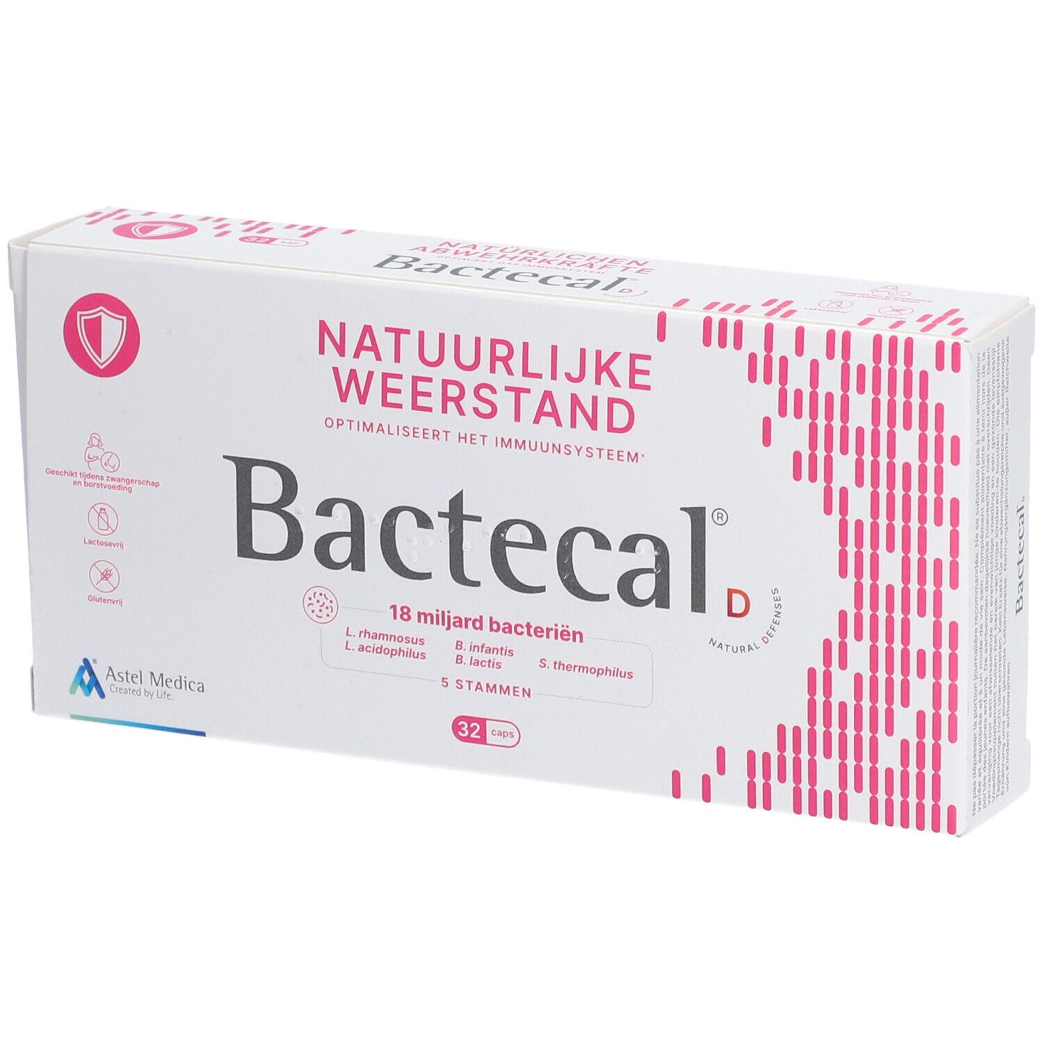 Bactecal D Packung mit 32 Beuteln für das Immunsystem und die natürliche Abwehr.