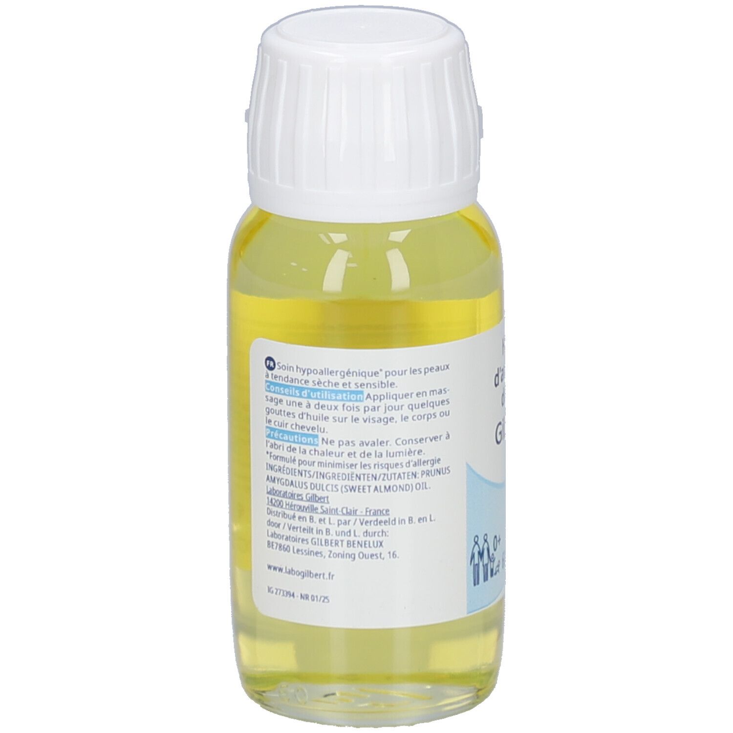 Liniderm Zoete Amandelolie Nieuwe Formule 60 ml Hautöl