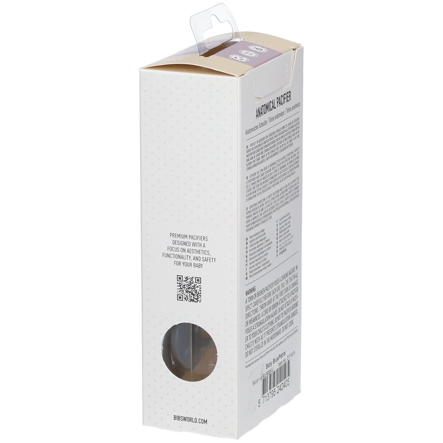 BIBS Anatomisch geformter Sauger Petrol-Blau 0-6 Monate