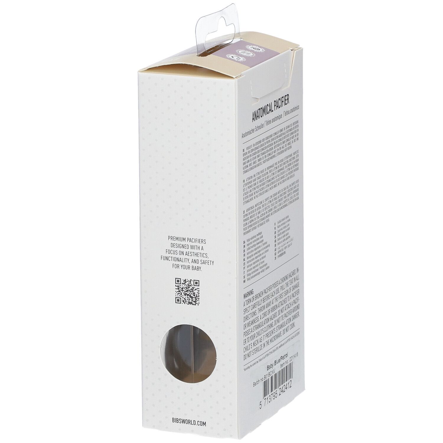 BIBS Anatomischer Sauger Petrol-Blau 6-16 Monate