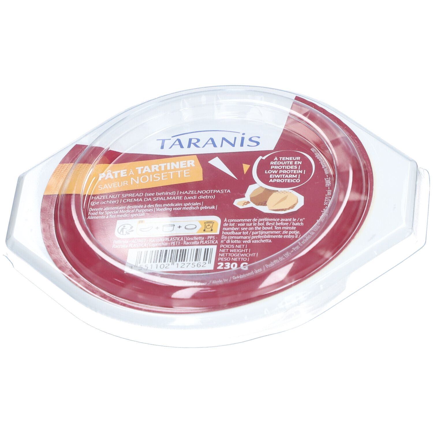 Taranis Pâte à Tartiner Noisette sans protéine