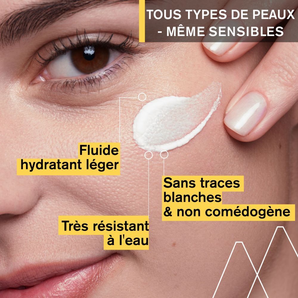 Dos du tube avec texte. Informations sur le produit en français.