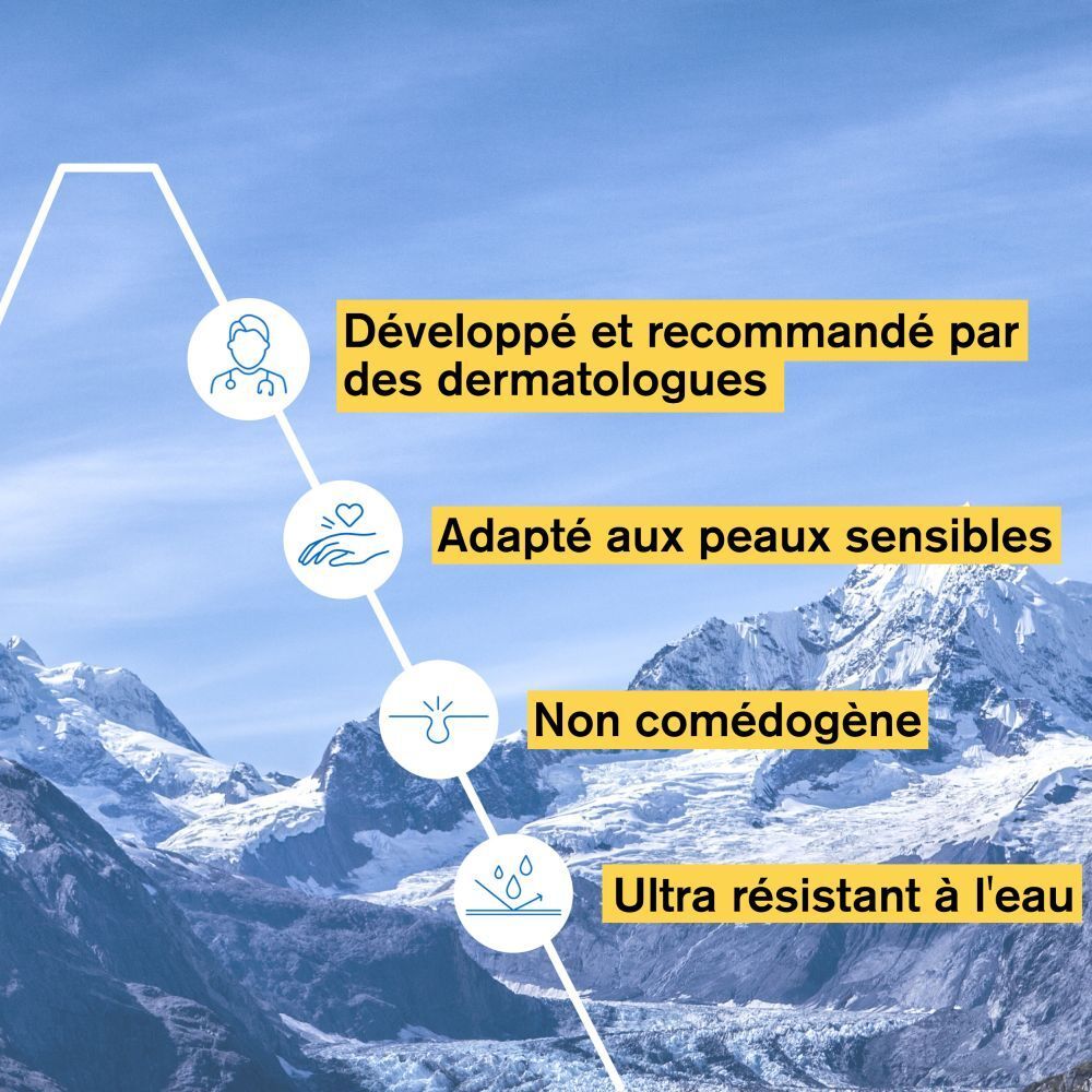 Texte sur Uriage Bariésun Lait Soyeux SPF50+ et recommandation des dermatologues.