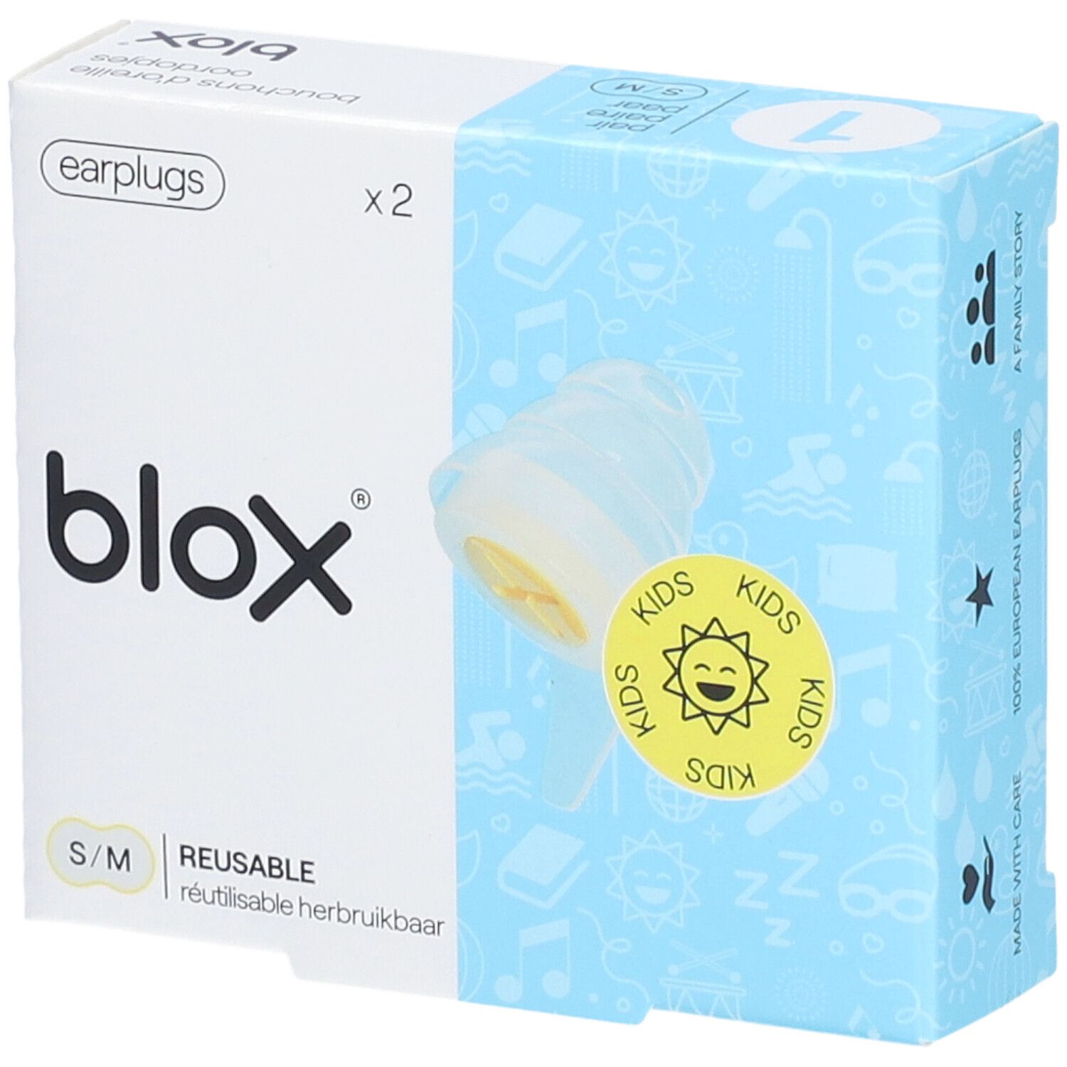 Blox kids 5+ Bouchons d'oreilles small - medium
