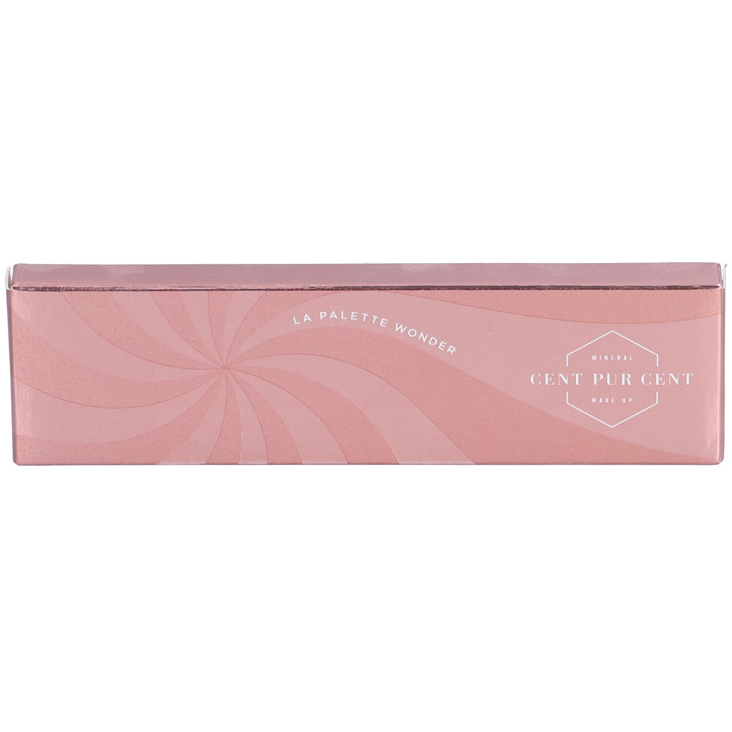 Rosa Verpackung mit Text: LA PALETTE WONDER und CENT PUR CENT.